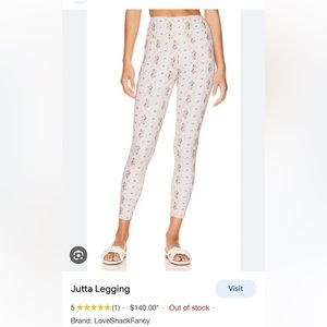 NWT LoveShackFancy Jutta Legging